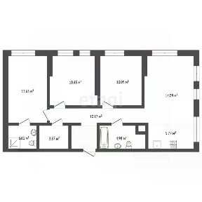 Продается 3-комн. квартира, 76,3 м²
