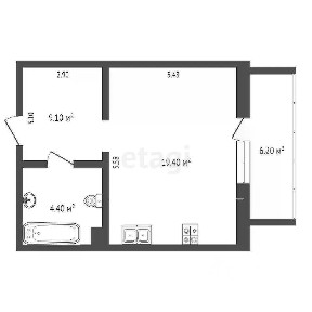 Продается студия, 31,6 м²