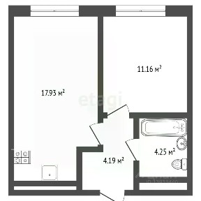 Продается 1-комн. квартира, 36,5 м²