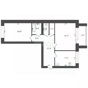 Продается 2-комн. квартира, 69 м²