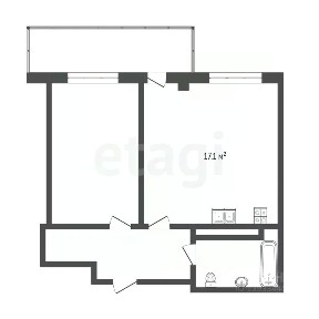 Продается 1-комн. квартира, 40,2 м²