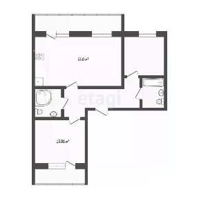Продается 2-комн. квартира, 84 м²