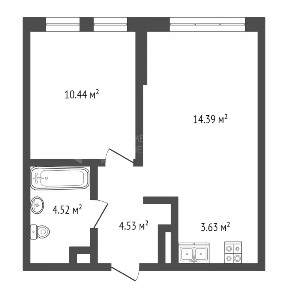 Продается 1-комн. квартира, 36,4 м²