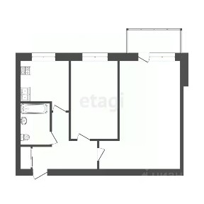 Продается 2-комн. квартира, 43,7 м²