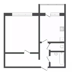 Продается 1-комн. квартира, 42,9 м²