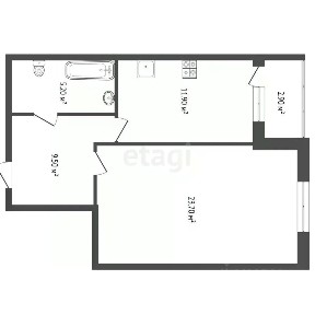 Продается 1-комн. квартира, 49,8 м²