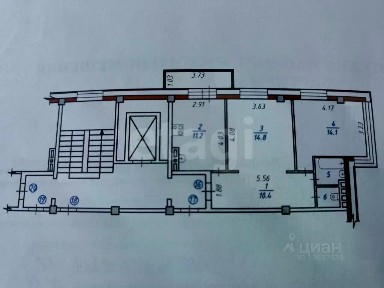 Продается 2-комн. квартира, 54,3 м²