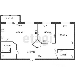 Продается 3-комн. квартира, 69,8 м²
