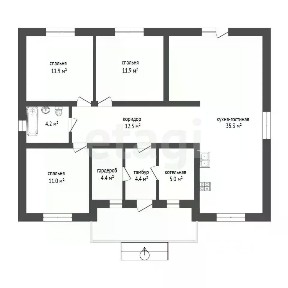 Продается 1-этажный дом, 120 м²