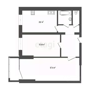 Продается 2-комн. квартира, 51,1 м²