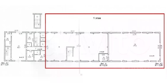 Сдается помещение свободного назначения, 1 405,6 м²