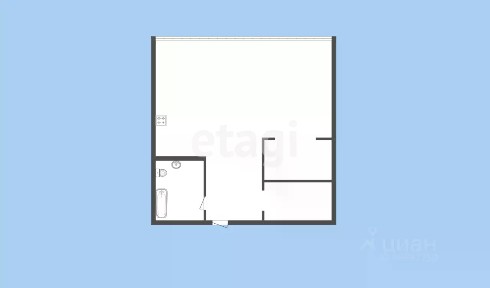 Продается студия, 40 м²