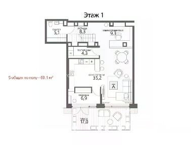 Продается 3-комн. квартира, 100 м²