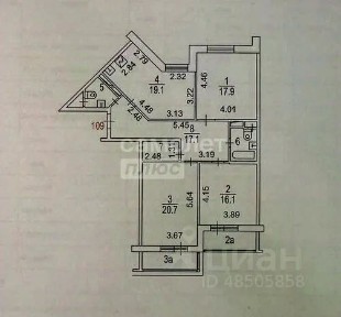 Продается 3-комн. квартира, 101,3 м²