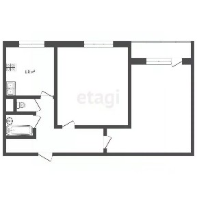 Продается 2-комн. квартира, 46,1 м²