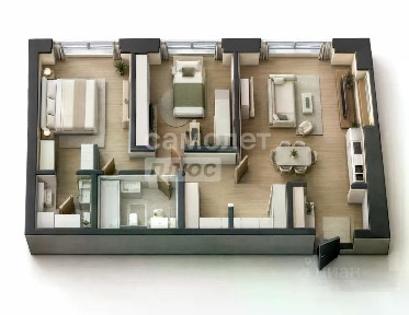 Продается 2-комн. квартира, 70,8 м²