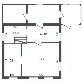 Продается 1-этажный дом, 33,3 м²