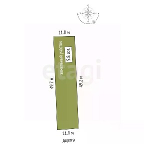 Продается участок, 6,96 сот.