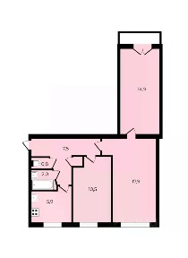 Продается 3-комн. квартира, 59,9 м²