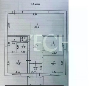 Продается 1-этажный дом, 95 м²