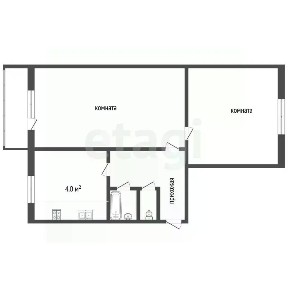 Продается 2-комн. квартира, 46,4 м²
