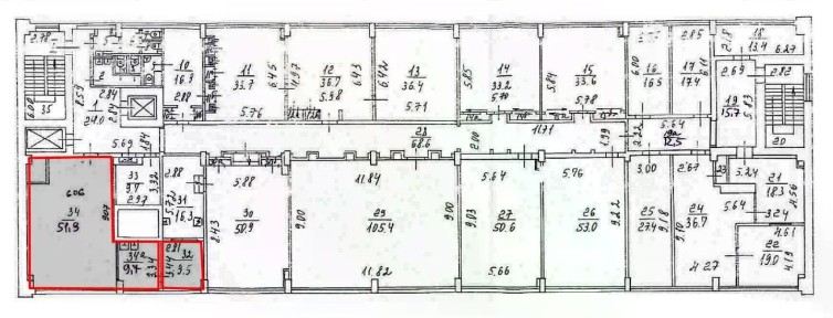 Сдается офис, 79,6 м²