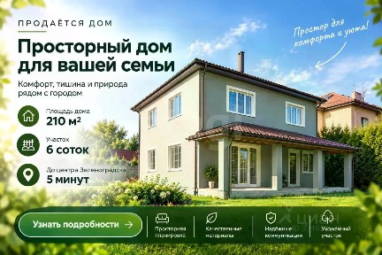 Продается 2-этажный дом, 195 м²