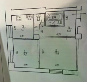 Продается 2-комн. квартира, 44 м²