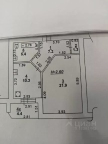 Продается 1-комн. квартира, 46,1 м²