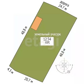 Продается 1-этажный дом, 30,6 м²