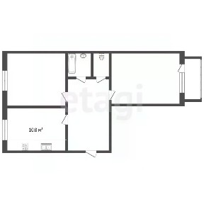 Сдается 2-комн. квартира, 51 м²