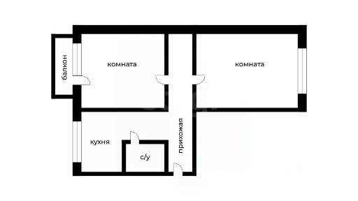 Продается 2-комн. квартира, 45,7 м²
