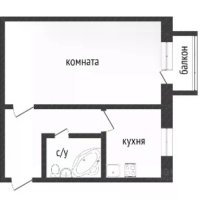 Продается 1-комн. квартира, 33 м²