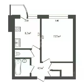 Продается 1-комн. квартира, 35 м²