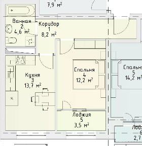 Продается 1-комн. квартира, 44 м²