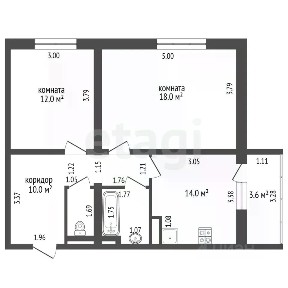 Продается 2-комн. квартира, 60 м²