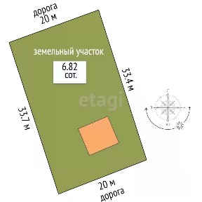 Продается 2-этажный дом, 50 м²