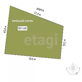 Продается участок, 18,5 сот.