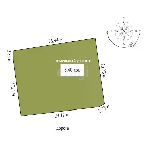 Продается 2-этажный дом, 32 м²