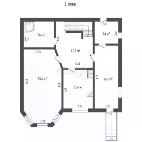 Продается 2-этажный дом, 153,6 м²