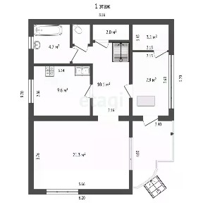 Продается 2-этажный дом, 147,6 м²
