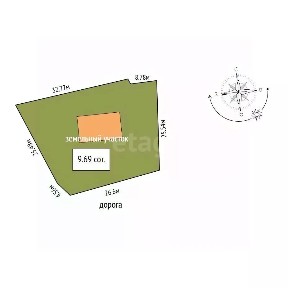 Продается 1-этажный дом, 57,1 м²