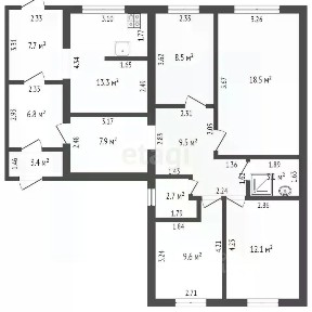 Продается 1-этажный дом, 98 м²
