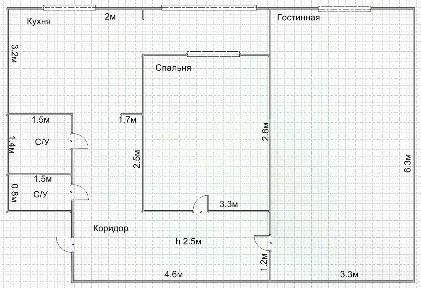 Продается 2-комн. квартира, 52 м²