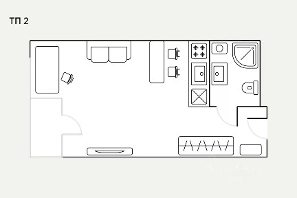 Сдается апартаменты-студия, 32 м²