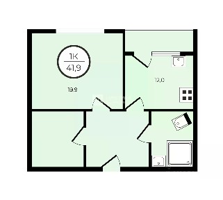 Продается 1-комн. квартира, 41,9 м²