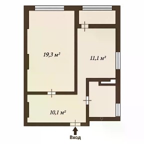 Продается 1-комн. квартира, 45,1 м²
