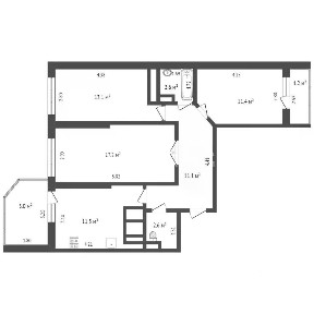 Продается 3-комн. квартира, 70,6 м²