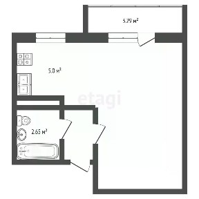 Продается студия, 23,9 м²