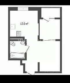 Продается 1-комн. квартира, 43,9 м²